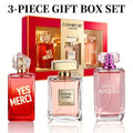 Women's Eau De Parfuma Spray Box, Long Lasting Fragrance, 3 Different Flavor, Perfect for Holiday Gifts, Dating, Daily Life, Parties, 3.4fl.oz/bottle, Perfect for Dating, Daily Life, Parties