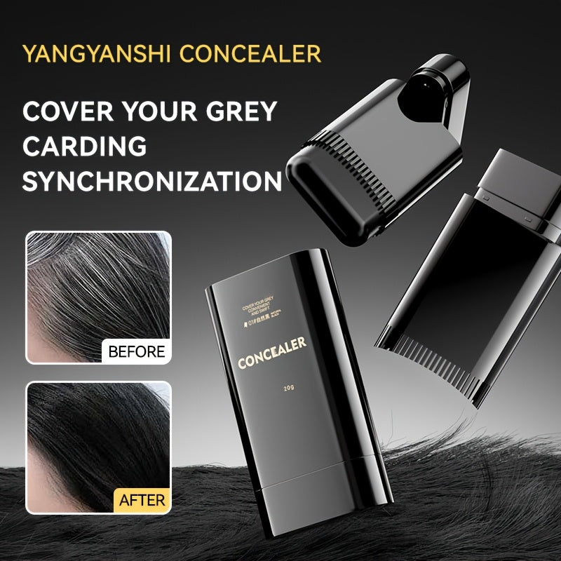 CONCEALA Hair Dye Stick with Built-in Comb - Easy Twist Applicator, Waterproof & Sweatproof, Long-Lasting Color, Covers Gray, Includes Plant-Based Squalane, Perfect for On-the-Go Touch-Ups, 3 Shades Available