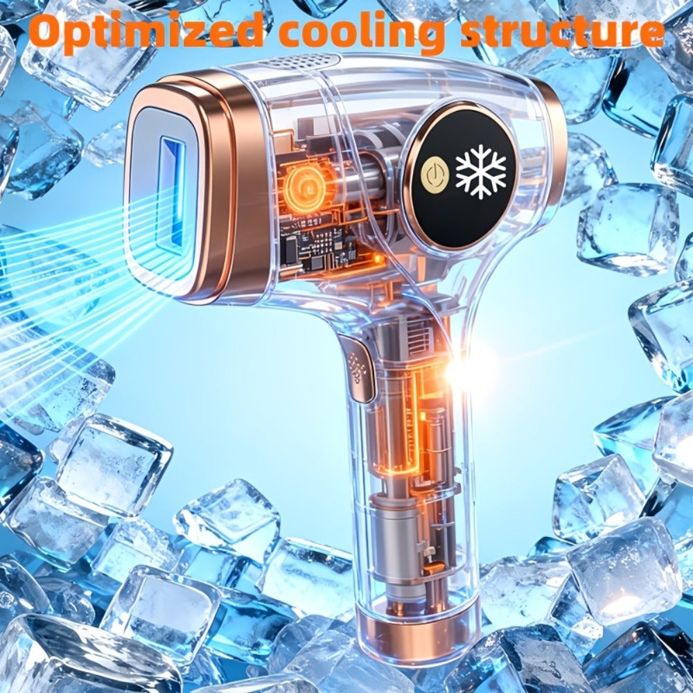At-Home IPL Hair Reduction Device With Sapphire Cooling Comfort Technology, 9 Adjustable Modes, Up To 999, 900 Flash Lifespan, Unisex Grooming Tool For Face, Body, Underarms & Bikini Area, Sweet Gift For Her&Mom & Best Friends, Father'S Day Gift