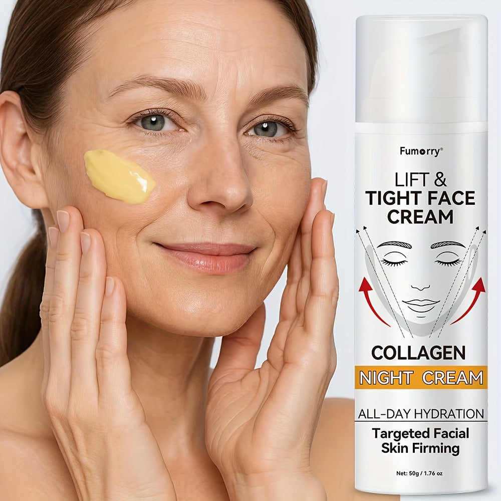Collagen Lift & Tight Night Cream, Firming Face Cream | Hydrating Cream | Moisturizing Cream, Snail Mucin Soft & Elastic