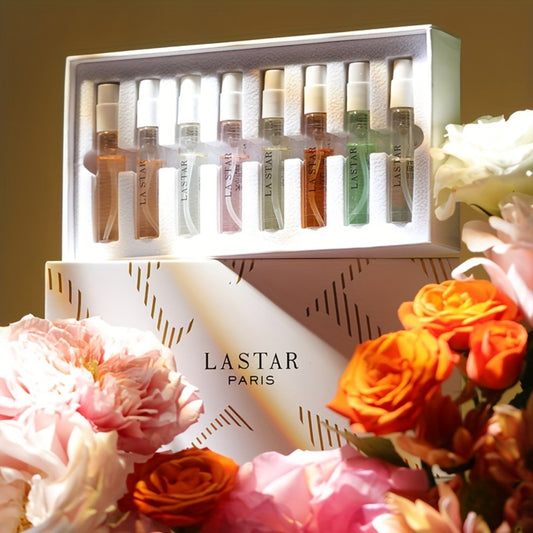 LASTAR Perfume Gift Box, 8 Pockets of Perfume 0.81oz, Fresh Fragrance Lasting Fragrance for Women, Woody Fruit Flower Different Scent Combination, Home and Dating Travel Must Have Good, Ideal Halloween/Christmas/holiday Gift