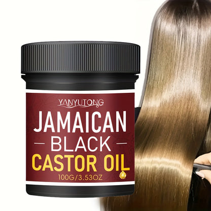 Jamaican Black Castor Oil Hair Milk - Moisturizing Hydrating Formula, Natural Volume & Smoothness, Protects & Revitalizes All Hair Types, Castor Essential Oil Hair Care Treatment for Women & Men, 100g