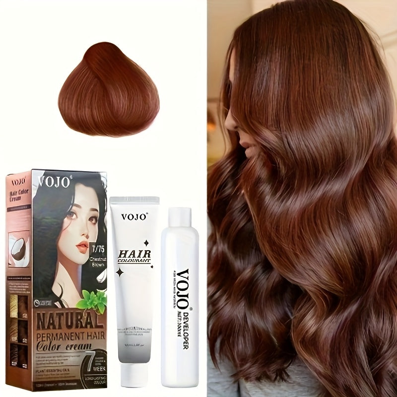 Hair Dye Kit Permanent Hair Color Cream with Developer & Applicator Tools - 12 Vibrant Shades Bleach Blonde Ash Grey Blue Brown Purple Pink Red Golden Black Long-Lasting At-Home Coloring Set