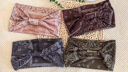 Headbands for Women 8 Pack Wide Floral Turban Head Bands Non-Slip Elastic Boho Hair Wrap for Sports Yoga Running Workout Sweatband Fashion Hair Accessories for Women Men Daily Use Gift Set