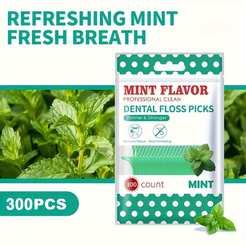 Mint Flavored Dental Floss Stick - Portable Ultra-fine Dental Floss - Highly Attractive Disposable Cleaning Dental Floss - Personal Care - Oral Care - Interdental Cleaning Products - Dental Floss, Interdental Brush