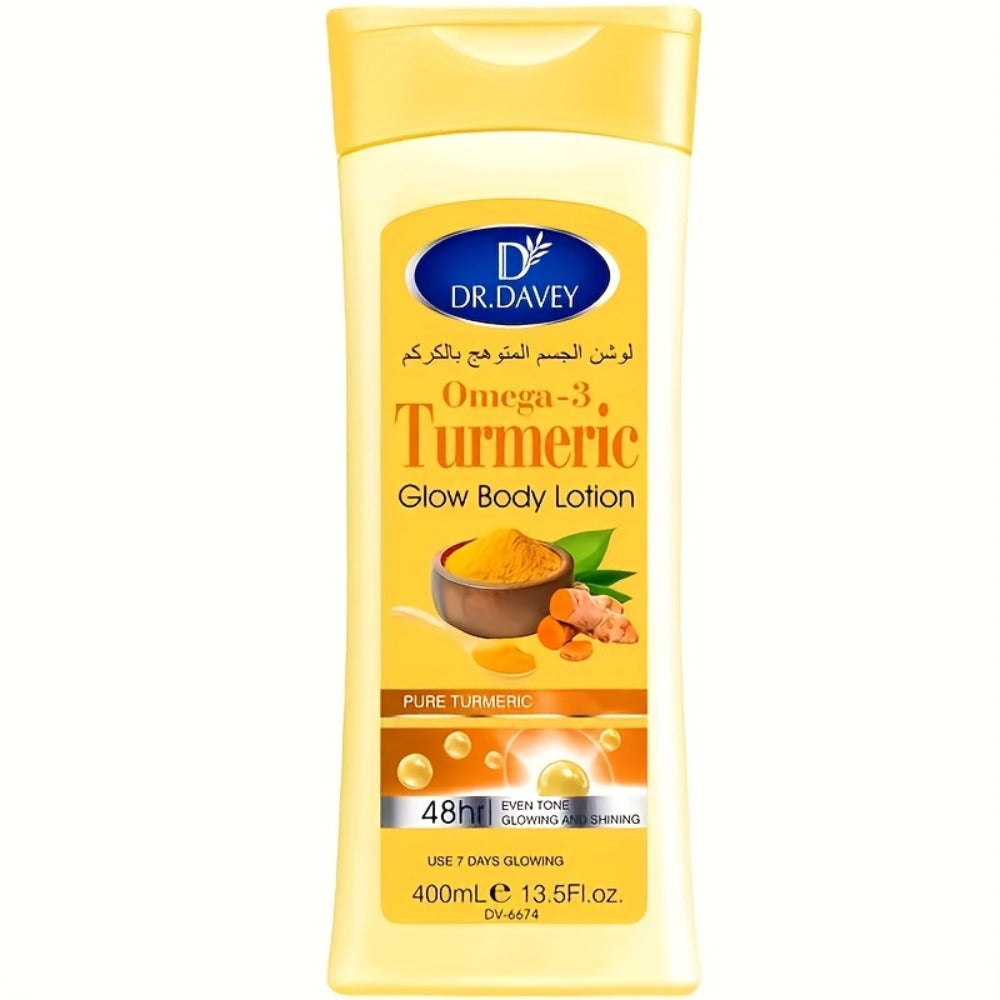 13.5oz Turmeric Body Lotion for Adults - Alcohol-Free Moisturizing Glow Formula with Turmeric Extract, Long-Lasting Hydration for dry & oily Light Beige, Unisex for all Beige Tones &  Light Beige Care, Full-Body Hydration Lotion