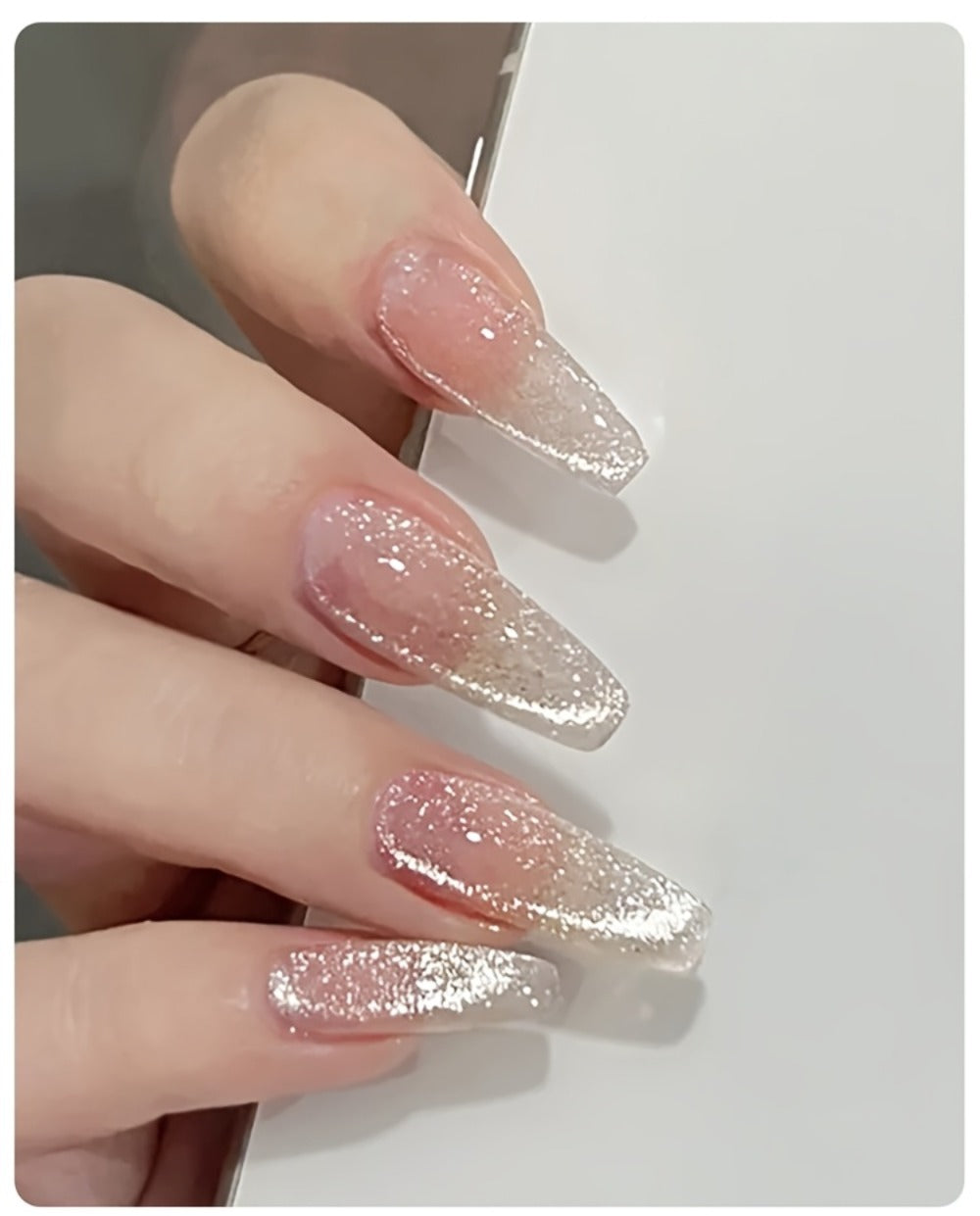 UR SUGAR 2pcs/Set 0.51oz Shine White Cat Magnetic Gel Nail Polish on Any Color Gel Sparkling Glitter Semi Permanent Soak Off Gel with Magnetic Stick