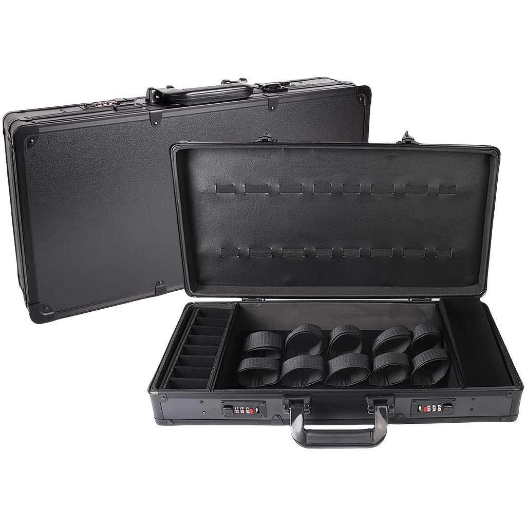 Portable Case for Barbers, Designed for Travel, Suitable for Hair Stylists And Pet Groomers, Featuring a Spacious And Durable Design with Ample Storage for Mobile Barber Stations (Golden)
