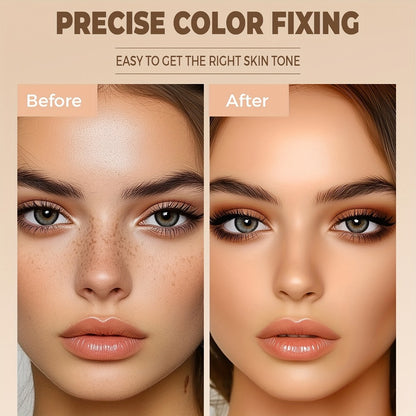 Full Coverage Concealer Cream 2pcs — Waterproof Matte Finish, Plant-Based Squalane Formula, Buildable Coverage for Dark Spots & Blemishes, All Skin Tones Light to Dark