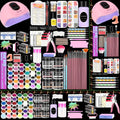 Full Nail Acrylic Nail Kit with Drill & Light Suitable for Beginners - Complete Starter Set with, Nail Glue/, - System for - Nail Extensions, Professional Manicure/Pedicure Tools for DIY Nail Care