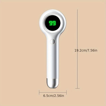 Electric Foot Callus Remover Kit USB Rechargeable - 3 Interchangeable Heads, 2 Speeds & Dander Vacuum for Smooth Soft Feet, Professional Pedicure Tool, Green & White
