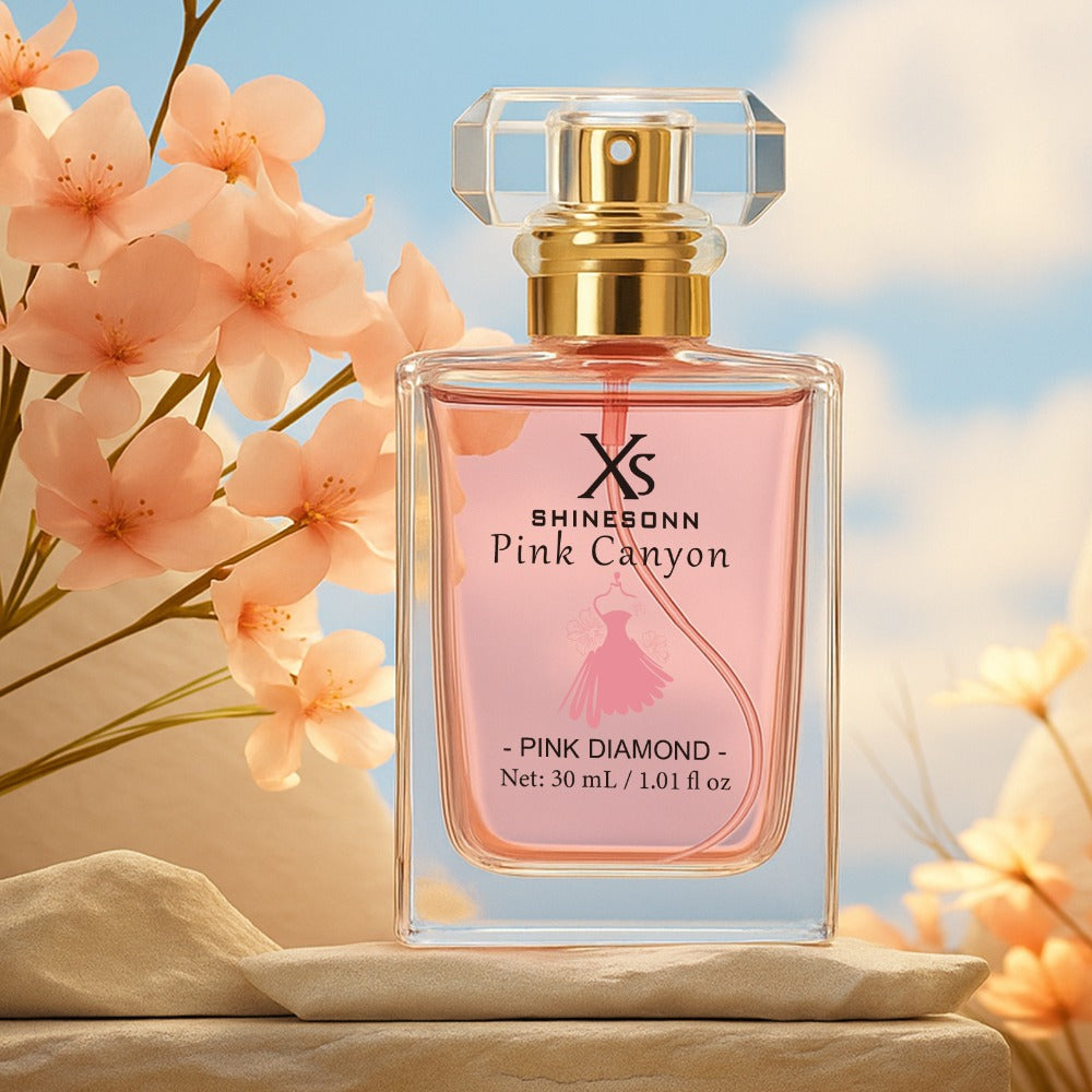 Perfume for Women Pink Canyon 1oz Eau de Parfum Floral Fruity Fragrance Pomegranate Peony Amber Long Lasting Travel Size Date Night Gift for Her