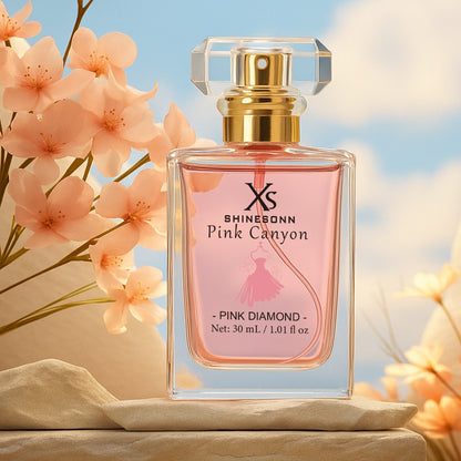 Perfume for Women Pink Canyon 1oz Eau de Parfum Floral Fruity Fragrance Pomegranate Peony Amber Long Lasting Travel Size Date Night Gift for Her