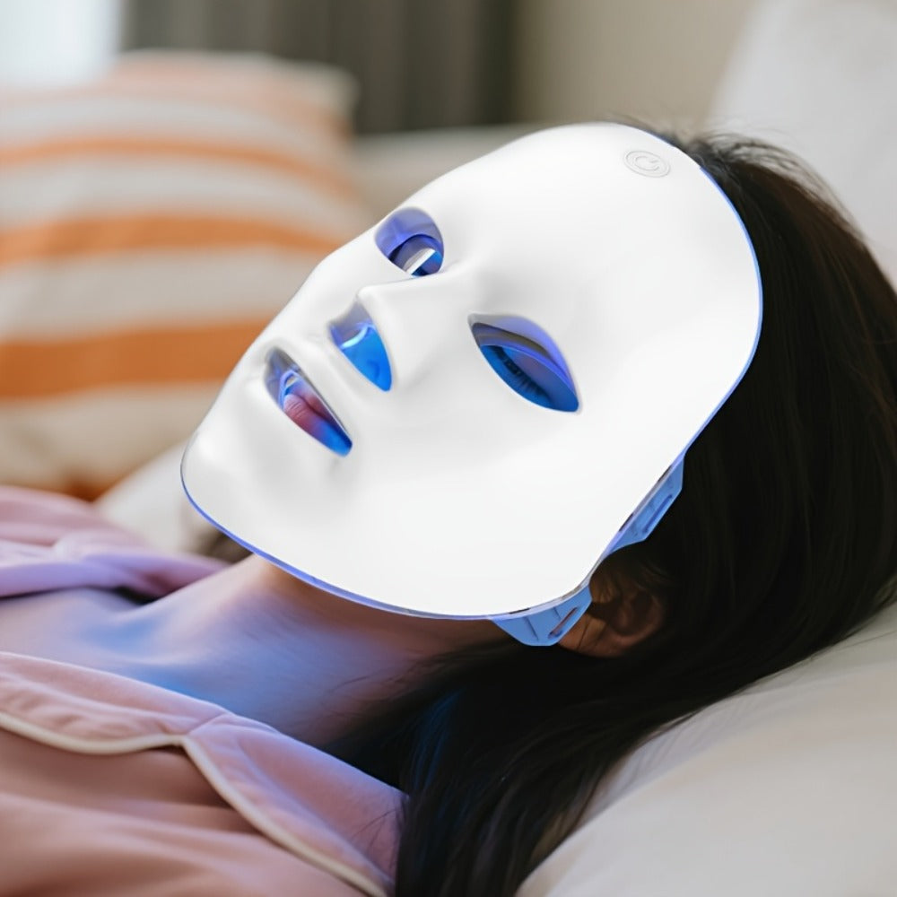 A 7-color Facial Mask Machine, Portable Facial Care Device, Home Beauty Care Tool, USB Charging, Suitable As A Gift for Girlfriend And Valentine's Day Gift