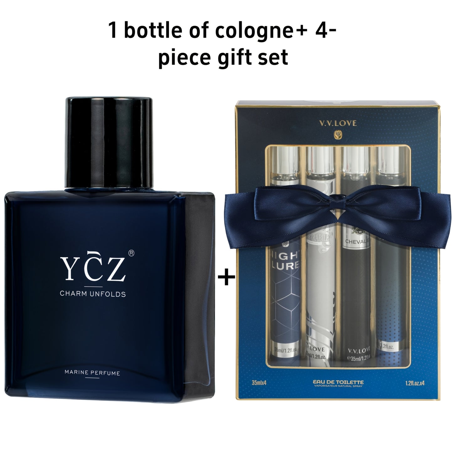 Cologne for Men Gift Set Eau de Cologne & Aftershave Woody Aromatic Grapefruit Ginger Musk BPA-Free Long Lasting Scent 1pc 2pcs 4pcs 5pcs