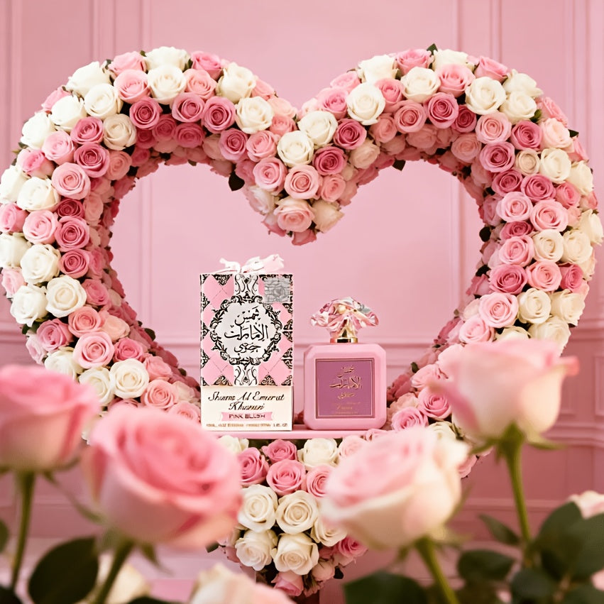 Al Zaffaran Pink Blush Perfume - Arabic Attar (3.4 Fl Oz/ 100 Ml) | Sweet Romantic Scent for Women, Cute Pink Bottle, Perfect for Halloween, Thanksgiving & Christmas