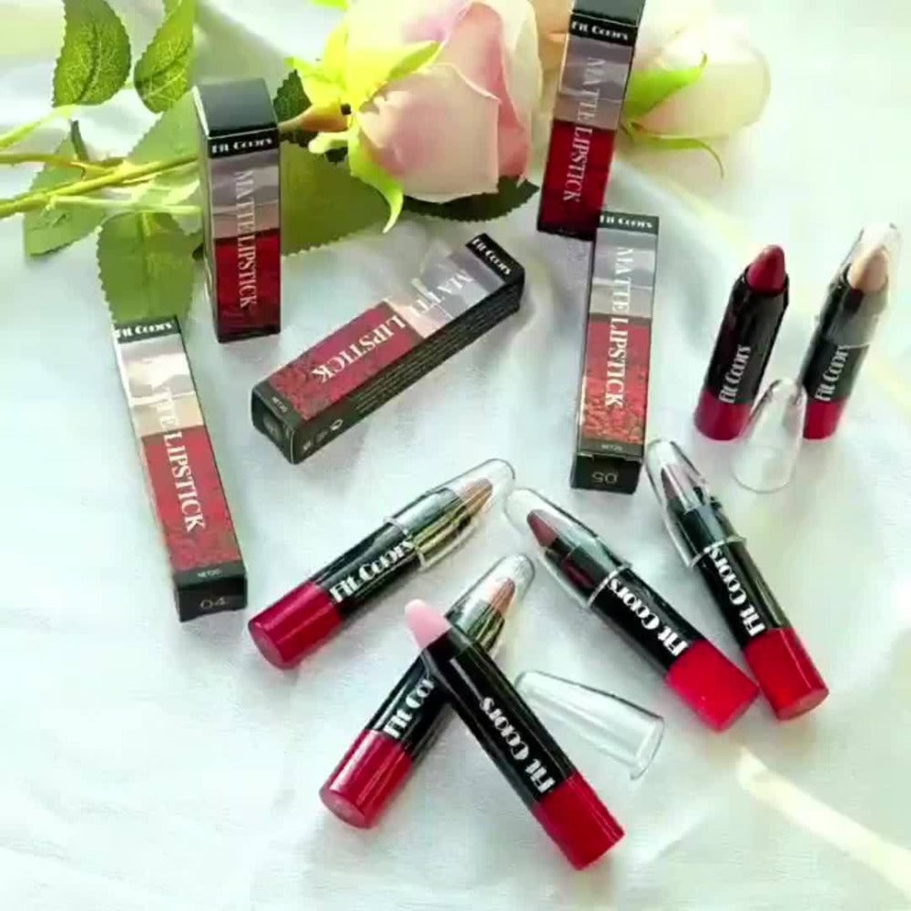 Velvet Matte Lipstick Set 6pcs - Long Lasting 24HR Intense Color, Moisturizing & Smudge-Proof Formula | Fashionable Shades Gift Set for Women