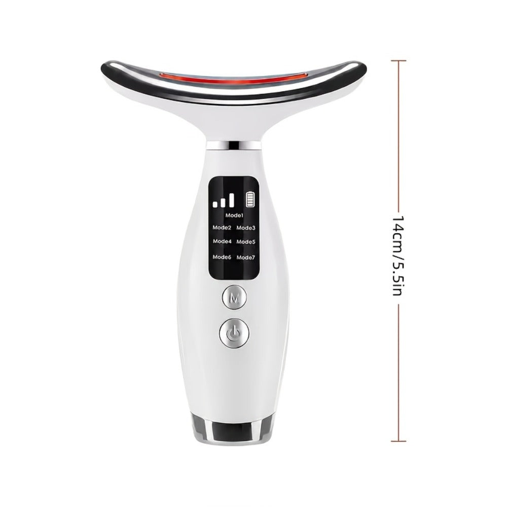 A Rechargeable Beauty Device for The Face And Neck with 7 Massage Modes, Making It The Perfect Gift for Women And Girls. Gift for Mom on Mother's Day