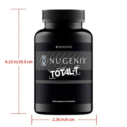 Testosterone Booster for Men — Total-T Daily Vitality & Hormone Support Capsules | Energy, Strength & Overall Health Formula | 90 Capsules