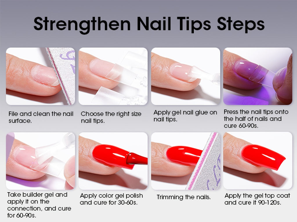 Gellen Clear 5-In-1 Hema-Free Builder Gel for Nails, 0.68oz for Nail Strengthener in a Bottle, for Nail Extension Hard Gel, Soak Off Long-Lasting Light, Base Coat Top Coat Needed