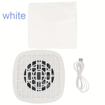Nail Dust Collector Mini USB Electric Nail Vacuum Cleaner with 10 Filter Pads Strong Suction Portable Nail Dust Suction Machine for Acrylic Gel Manicure Pedicure Home Salon Travel