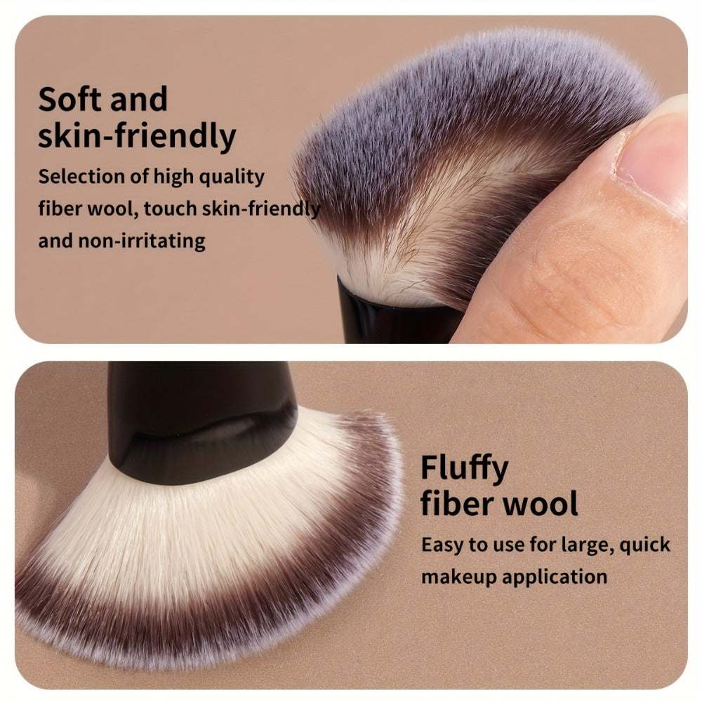 Professional Facial Double-Ended Makeup Brushes Set 4 Counts/Set Bevel & Taper Foundation Brush & Contour Brush & Blush Brush & Powder Brush, Makeup Tools for Travel, Makeup Brushes, Makeup Brushes Kits
