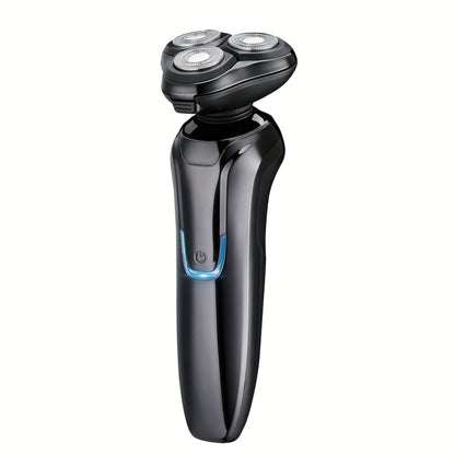 4D Floating Electric Shaver for Men - Triple Blade Waterproof Razor with LED Battery Display & Type-C Fast Charging, High-End Grooming Gift for Men & Fathers