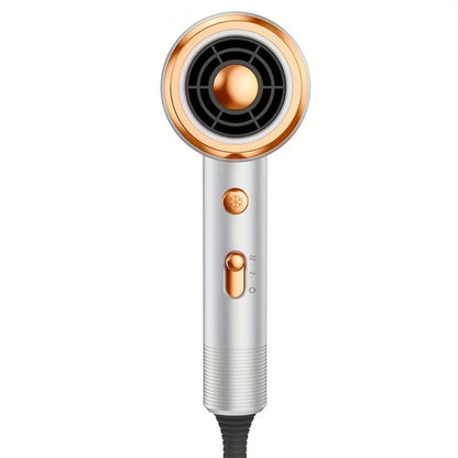 Ionic Hair Dryer 1600W with Diffuser & Concentrator Nozzle 2 Speed 3 Heat Settings ALCI Safety Plug Brushed Motor Portable for Straight Curly Hair Home Travel Salon White Pink Red