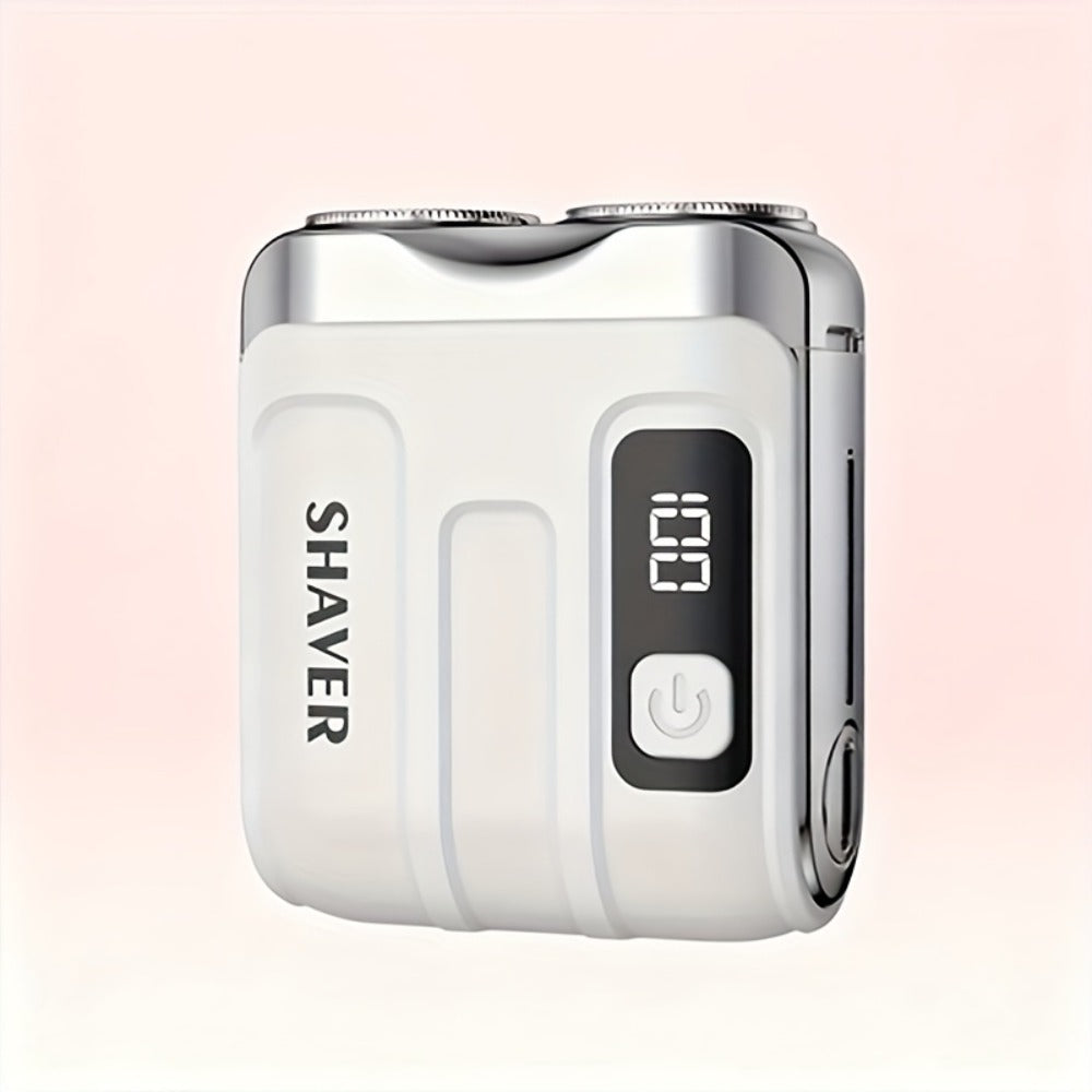 Portable Electric Rotating Shaver with Dual-Head Motor & USB - Mini Pocket Suitable for Home, Travel, USB- One-Button Operation, Long Battery Life for &, Battery- for -the- Shaving