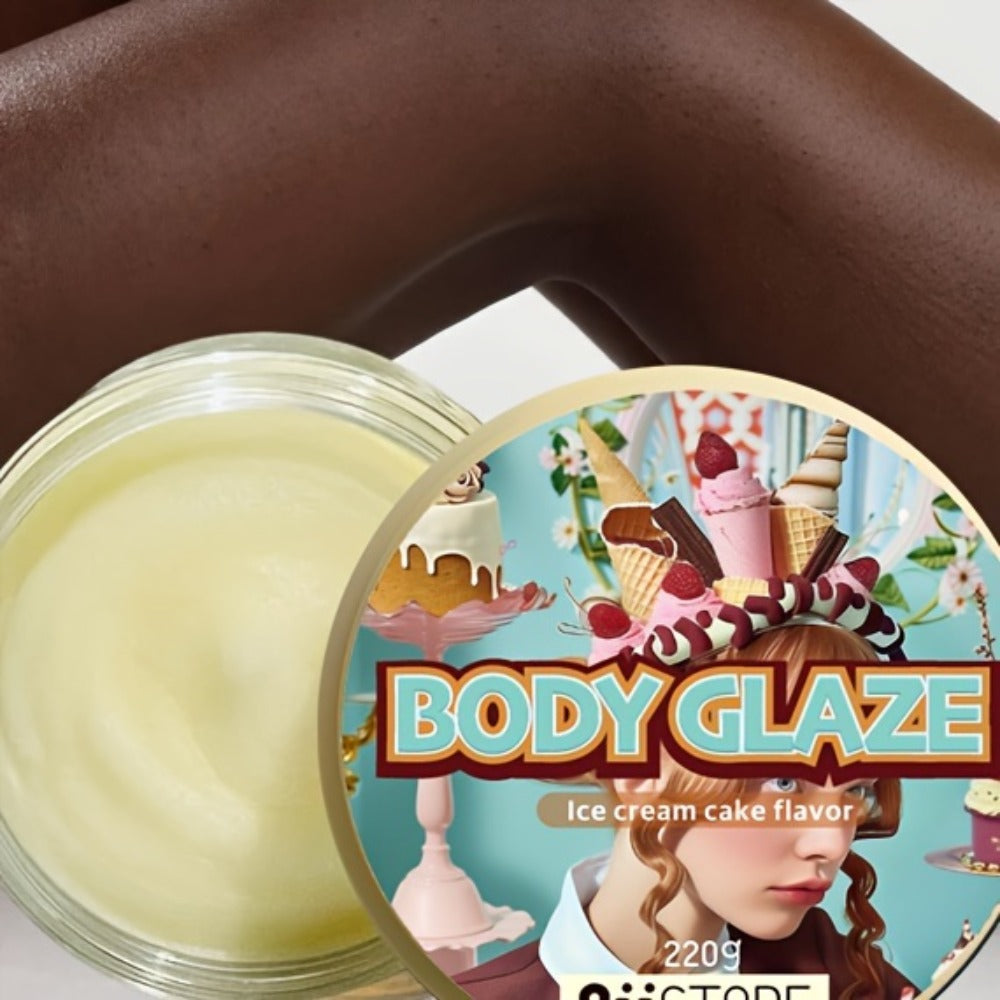 80oz Extra Large Jar Of Body Glaze, with Charming Fragrance, 5 Flavors, Moisturizing The Body, Strawberry Cake Body Glaze