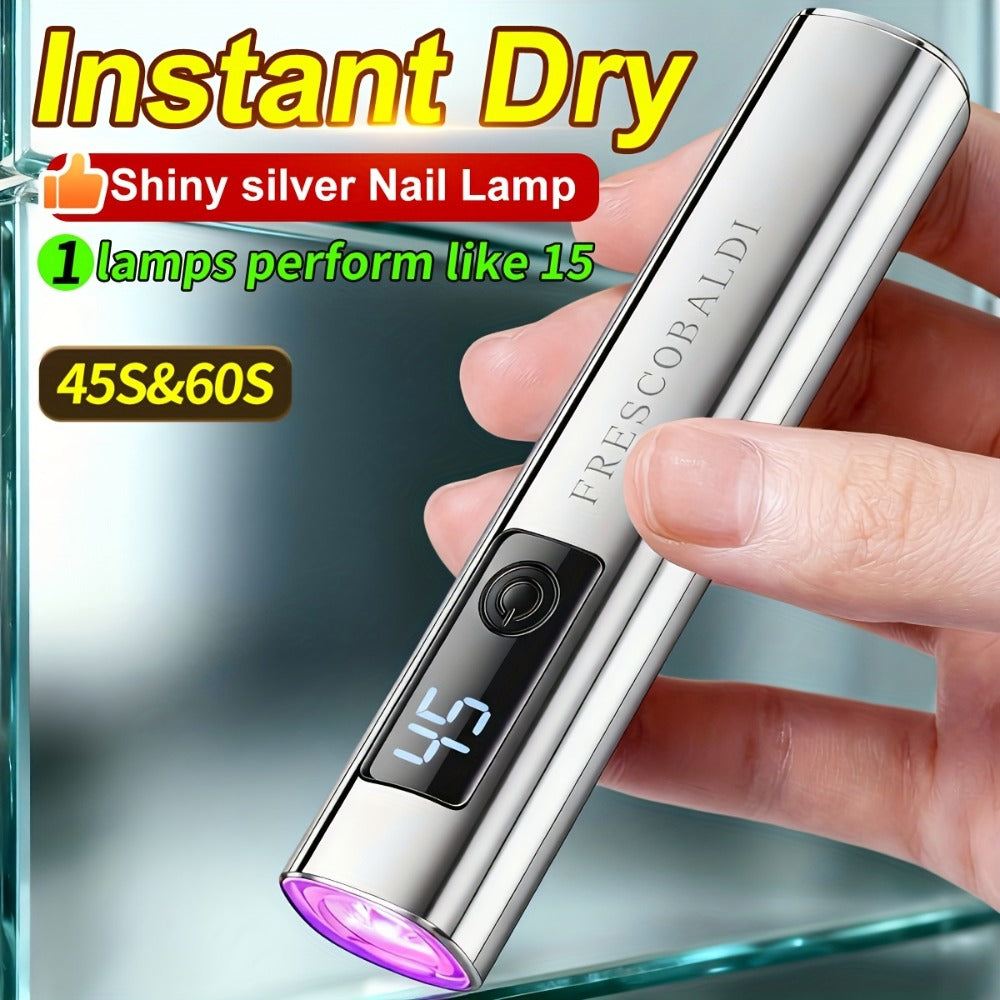 On-Screen Display Handheld Nail Art Lamp for Gel Nails, Mini Nail Light, Portable LED Nail Lamp, USB Nail Dryer for Fast Manicure Pedicure Tool