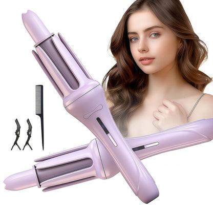 One-Touch Automatic Curling Iron Ionic — 4 Temperature Settings, 3 Timer Options, Anti-Scald & Anti-Tangle, 360° Rotating Cord, Salon-Quality Waves for Women