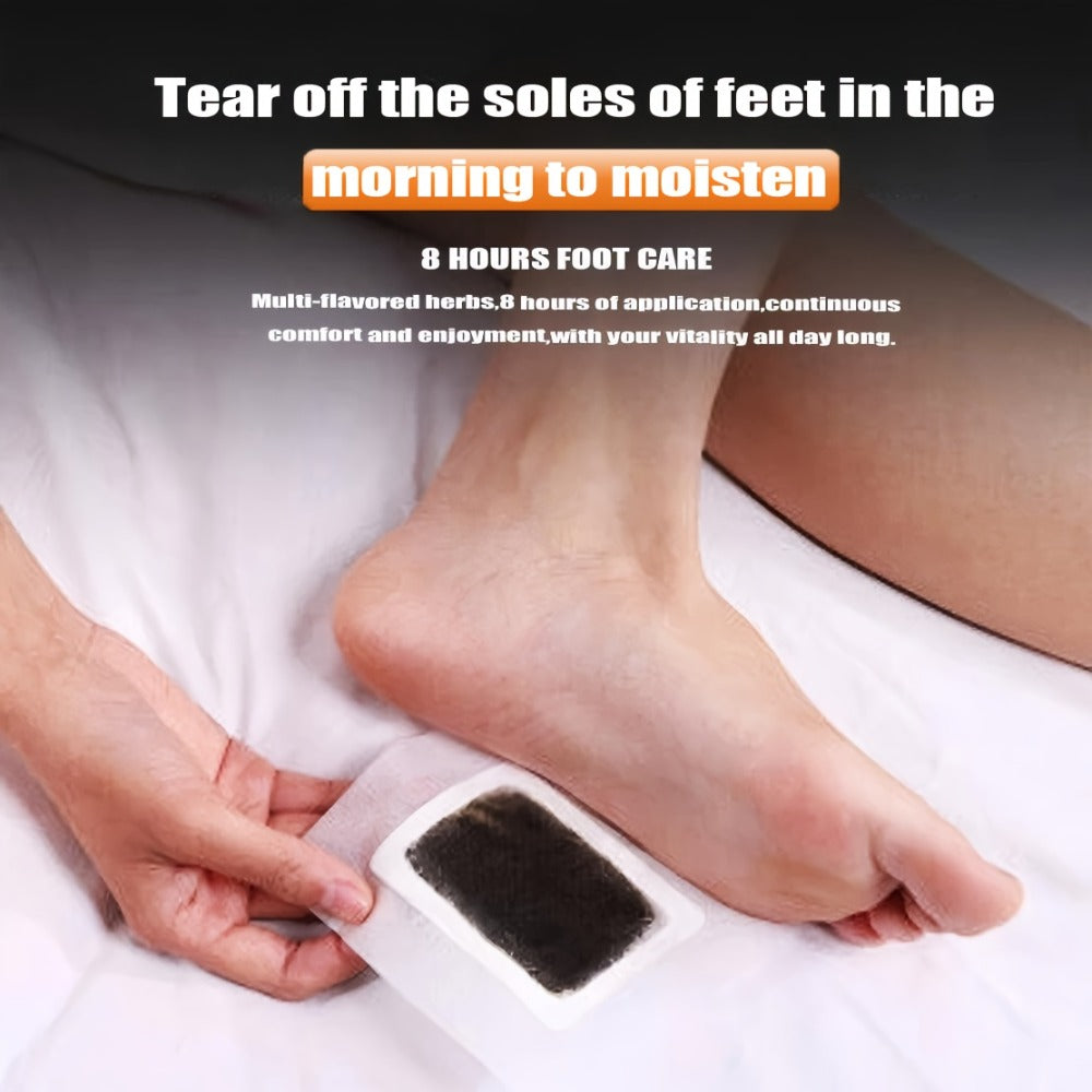 Foot Detox Pads 30PCS Bamboo Vinegar Ginger Powder Natural Moisturizing Deep Cleansing Foot Pads - Plant Ingredient Foot Massage Patches for Home Office