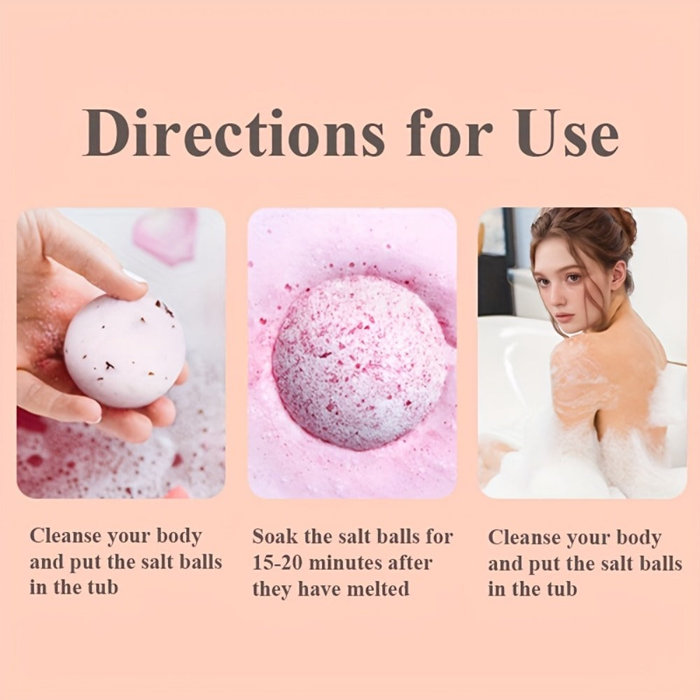 12pcs Extra-Large Bubble Bath Bomb Gift Set Large Capacity Mixed Essential Oil Bubble Salt Bath Balls, Featuring 12 Different Aromatic Scents| Ideal For Christmas GIft or Birthday Gift