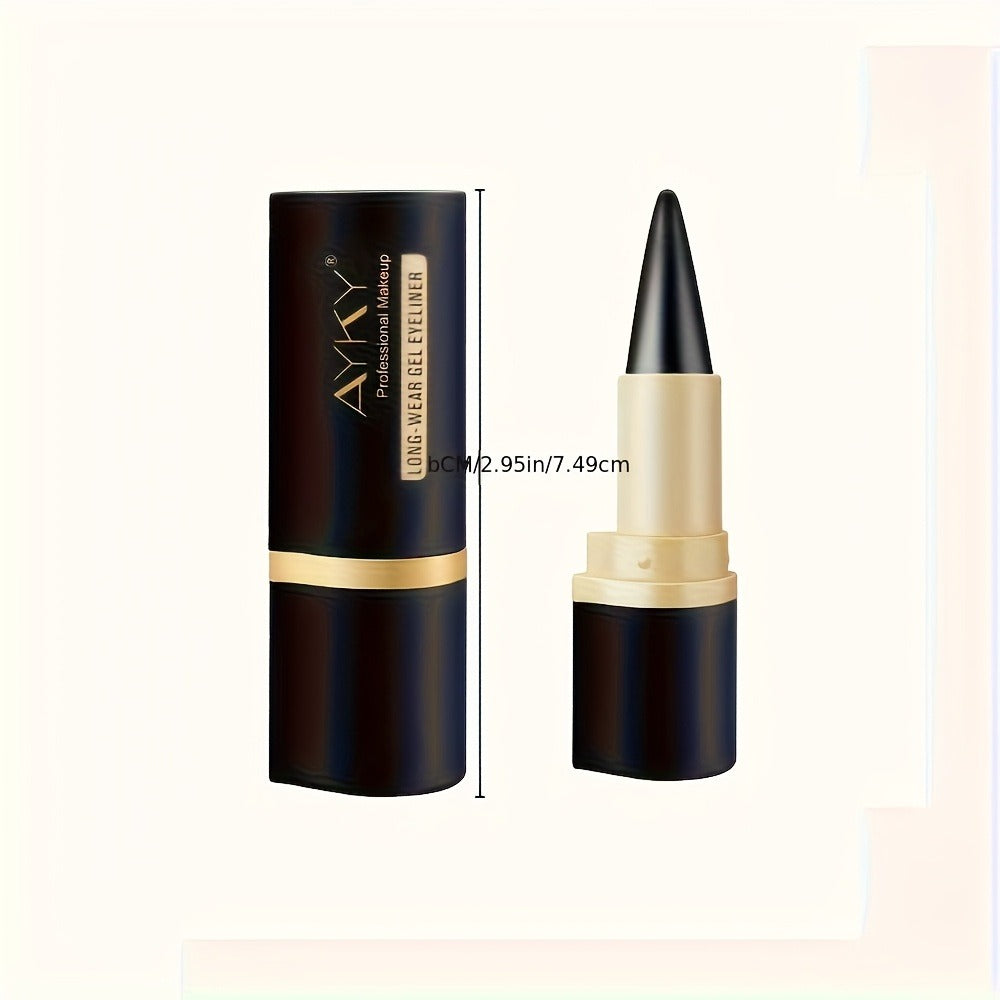 Waterproof Eyeliner Matte Black Cream 6-Pack, Anti-Smudge Long-Lasting Formula, Easy Apply Beginner-Friendly Eyeliner Pen Set for Precise Lines