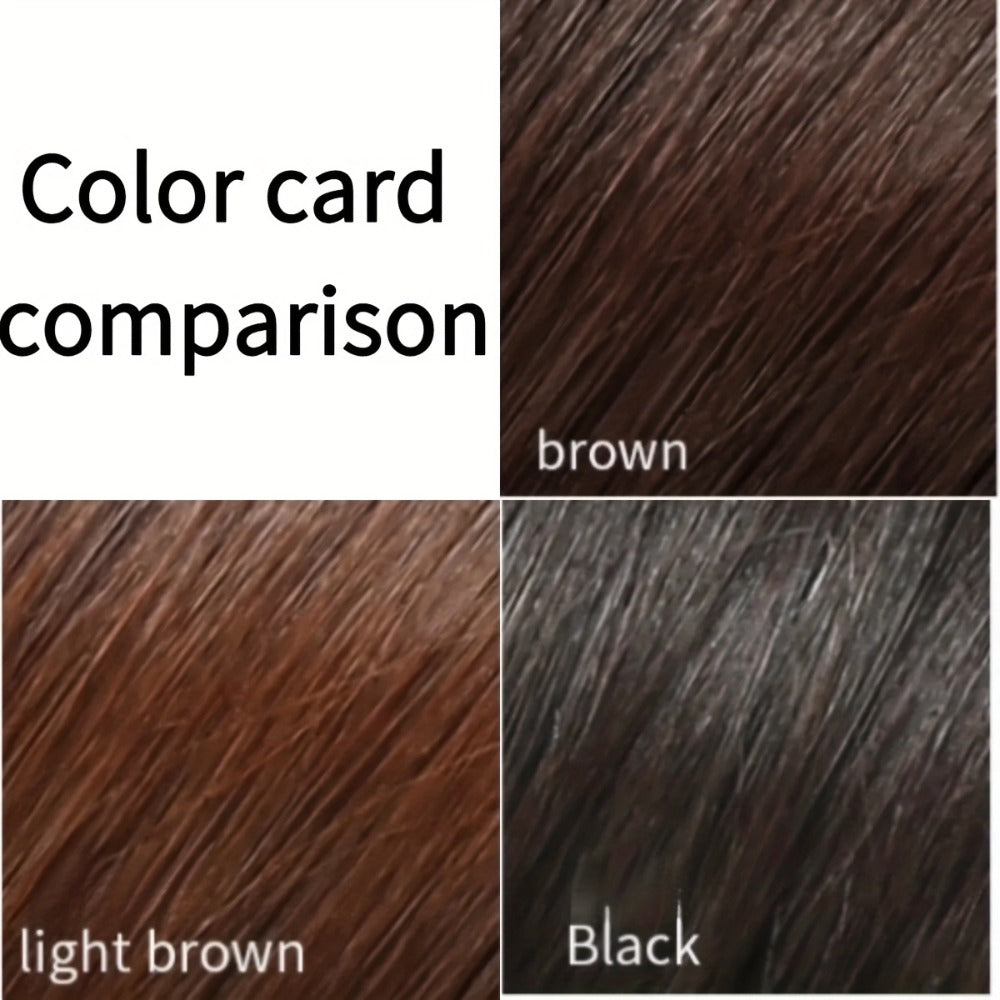 Hair Topper for Women Thinning Hair Crown Coverage with Bangs 10 Inch Lightweight Top Wig Hair Volume Increase Piece Black Dark Brown Light Brown