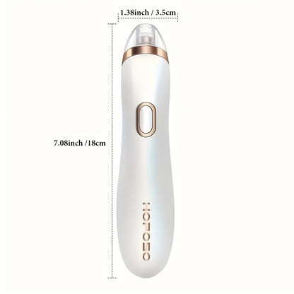 Blackhead Remover Vacuum Pore Cleaner 5 Suction Levels - 4 Probe Heads 600mAh USB Rechargeable Portable Facial Pore Vacuum for Men & Women