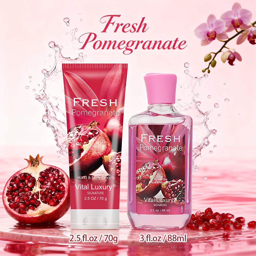 Bath & Body Gift Set 2-Piece – Scented Bath Salt Shower Gel & 2-in-1 Body Lotion | Home Spa Set for Women & Men, 5 Fragrances, Travel Size 88ml+70g | Birthday, Christmas & Holiday Gift