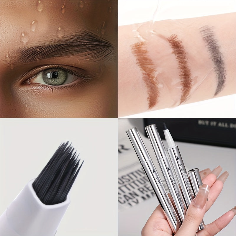 Brush-touch Color Pen, Used for Hairline And Eyebrows, Easily Forms Natural Eyebrows And Natural Hairline, Long-lasting Waterproof And Sweat-proof