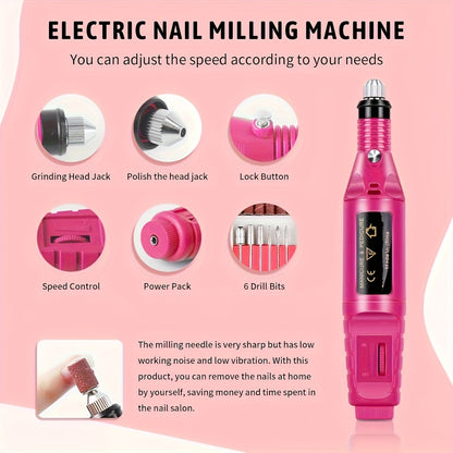 Gel Nail Polish Kit with Lamp and Grinder 35 Colors Gel Polish Set Sparkly Matte Glossy Top Coat Base Gel Rhinestone Nail Decorations Tools for DIY Beginners Home Salon
