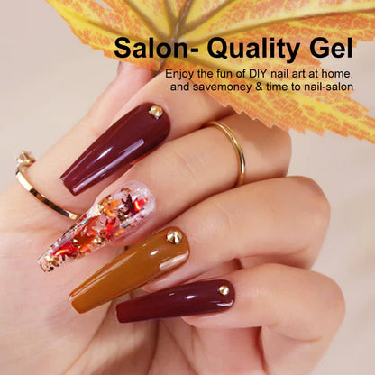 Gel Nail Polish Kit with UV LED Lamp 20 Colors All-in-One Starter Set Base Coat Top Coat Nail Art Tools Professional Home Manicure Gift Set for Women
