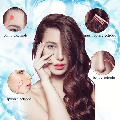 High Frequency Facial Massager 4-in-1 Skin Care Stick Portable Home Use Anti-Aging Acne Treatment Skin Tightening Rejuvenation Beauty Device for Women