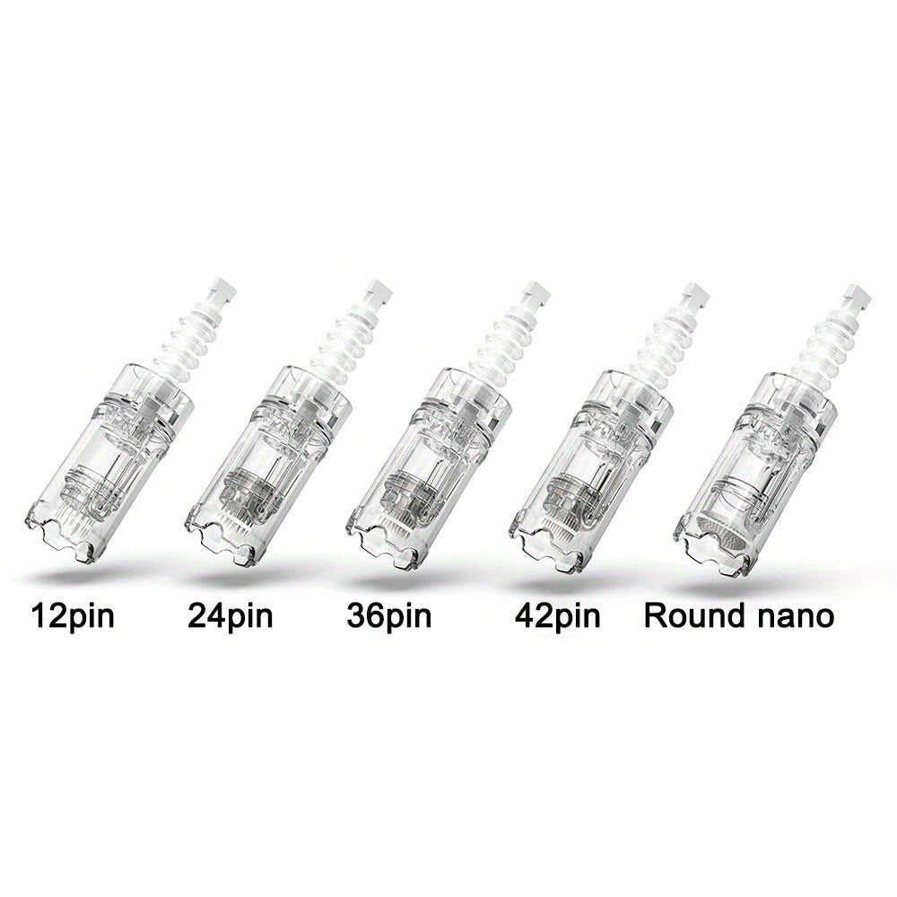 Microneedling Pen Cartridges 10-Pack 36-Pin 0.25mm Replacement Needle Cartridges for Dr Pen A10 Compatible 12 24 36 42 Pin Nano Tips