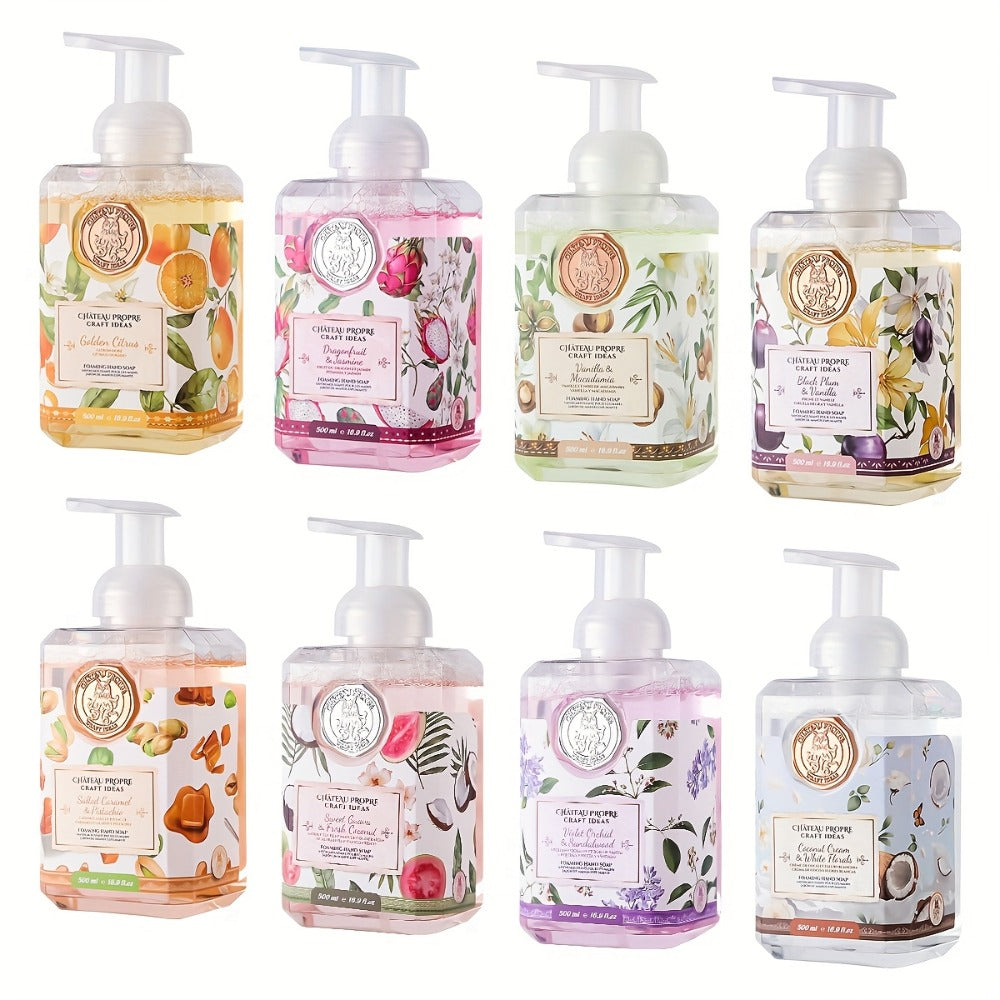 1pc/2pcs Foaming Hand Soap, Ethically Made, 16.9fl.oz (500ml), Fresh Smell. Good for Bathroom, Kitchen And Bedroom. Good Choice for.