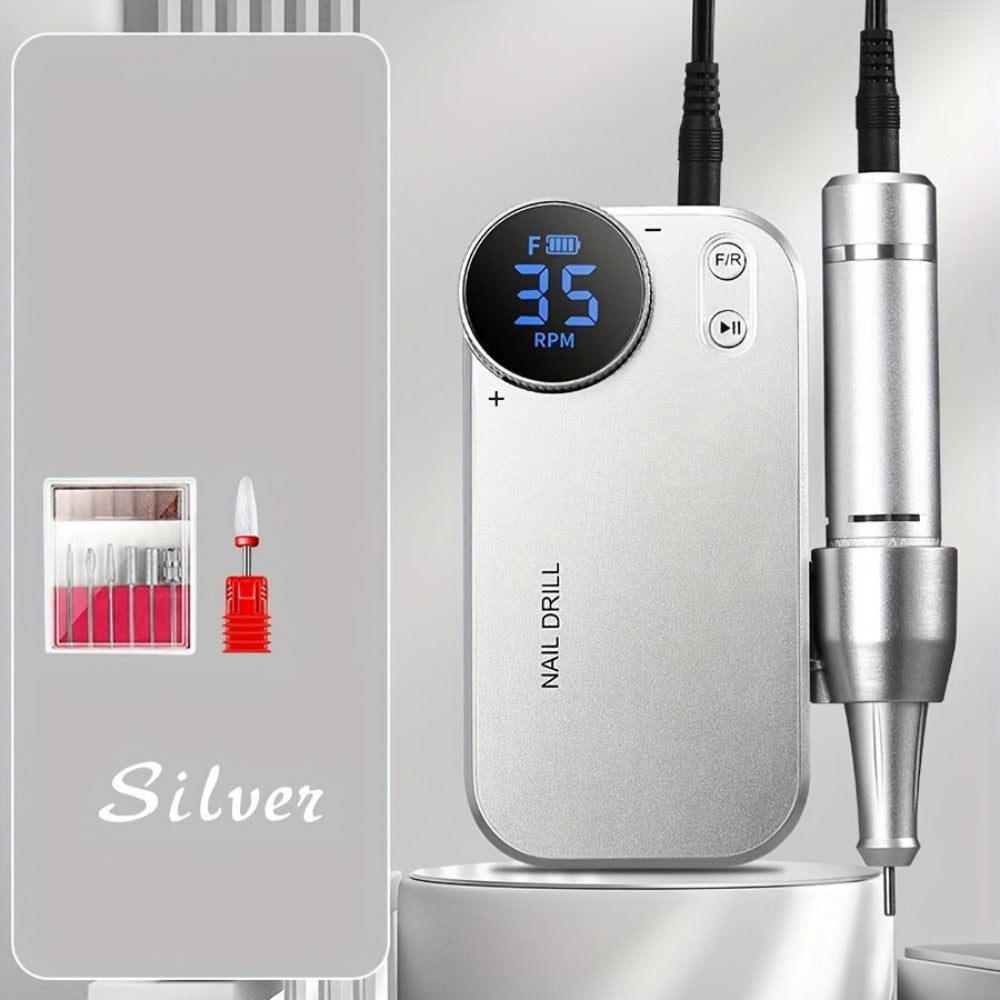 High-power Electric Nail Polisher And Nail Remover For Home And Salon Use, Rechargeable Nail Polishing Machine For Manicure, Pedicure, And Dead Skin Removal, A Perfect Gift For New Year And Christmas.