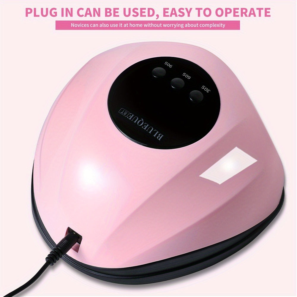 Professional /LED Nail Lamp with LCD Display & Sensor Suitable for /LED Nail Polish, 4 Timer Settings, Instant Nail Dryer for Gel Polish, Lamp for Home Salon, Nail Glue Tool, No Adapter Required Gift for DIY