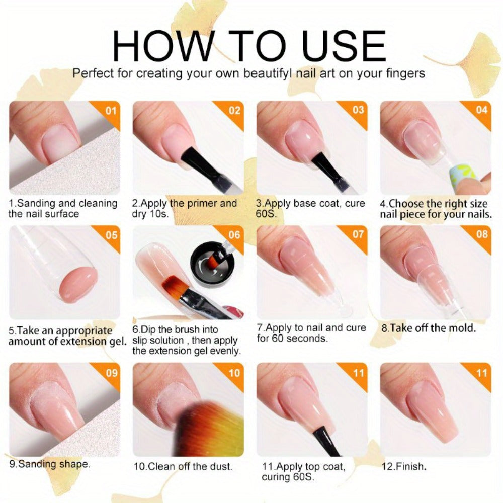 Limegirl Poly Gel Nail Kit: 36 Color Nail Polish Poly Gel Poly Gel with Nail Light Starter Set - Poly Gel Poly Gel Poly Gel Poly Gel Nail Extension Kit with Other Basic Poly Gel Nail Art Tools, Professional Poly Gel Nail Extension Kit for Beginners