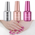 3 Colros Mirror Nail Polish Set, Metallic Nail Polish, Mirror Reflective Acrylic Nail Polish For Party Nail Art Salon Manicure Kit, New Year & Valentine'S Day Gift For Women