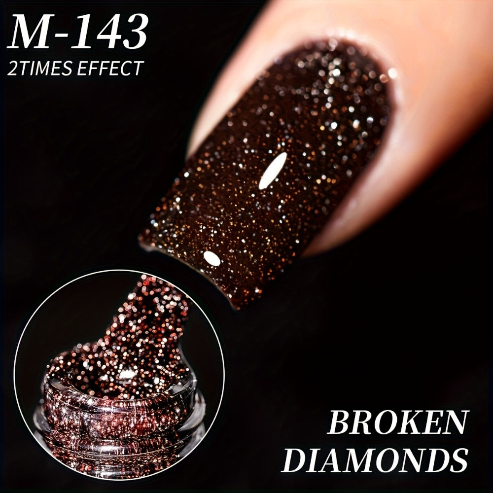 Spring Nail Art 2025 Pastel Sparkling Gel Nails Designs 5Colors Set 0.51oz Nail Gel Polish Soaking LED Nail Gel Salon Female Nail Art Tools Fashion Glamorous Nails Luxury Nail Designs