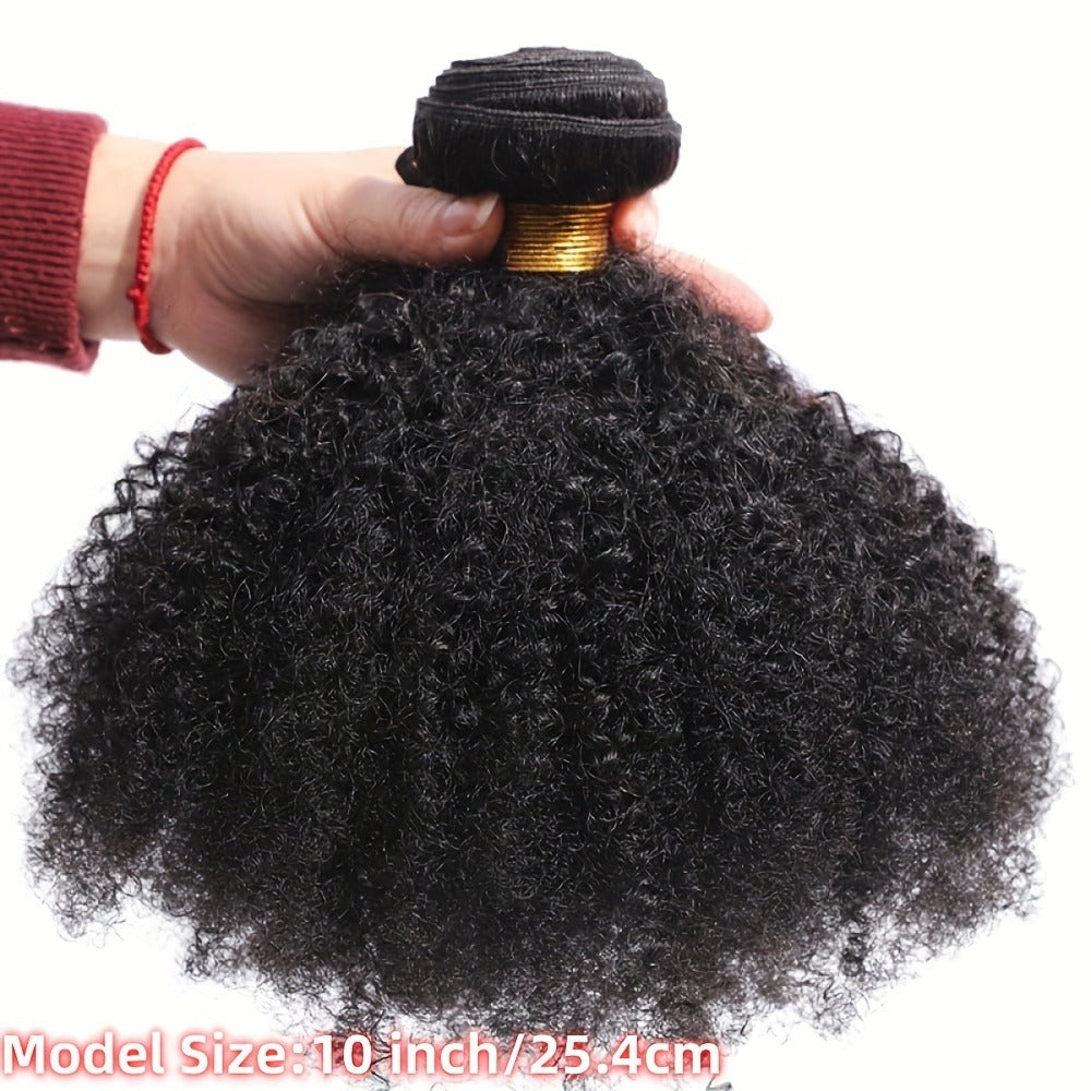 Afro Kinky Curly Hair Bundle Mongolian Human Hair 4B 4C Natural Black Unprocessed Weave Extensions Dreadlocks Braids Twists 8 10 12 14 16 18 Inch